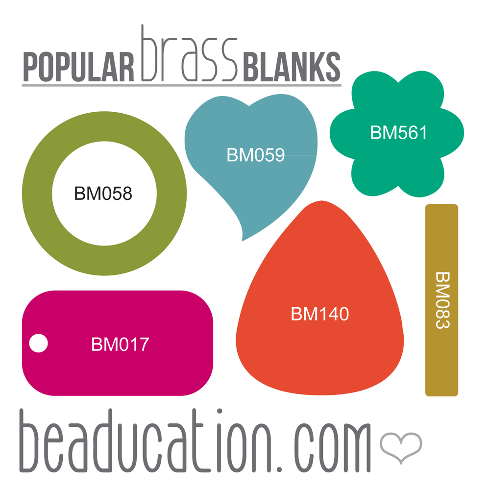 Kits & Sample Packs Brass Popular Stamping Blanks Sample Pack
